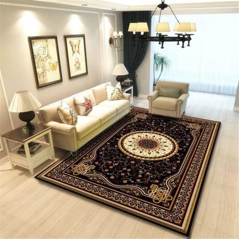 Tapis enfant et salon gris rétro géométrique 80x160cm durable