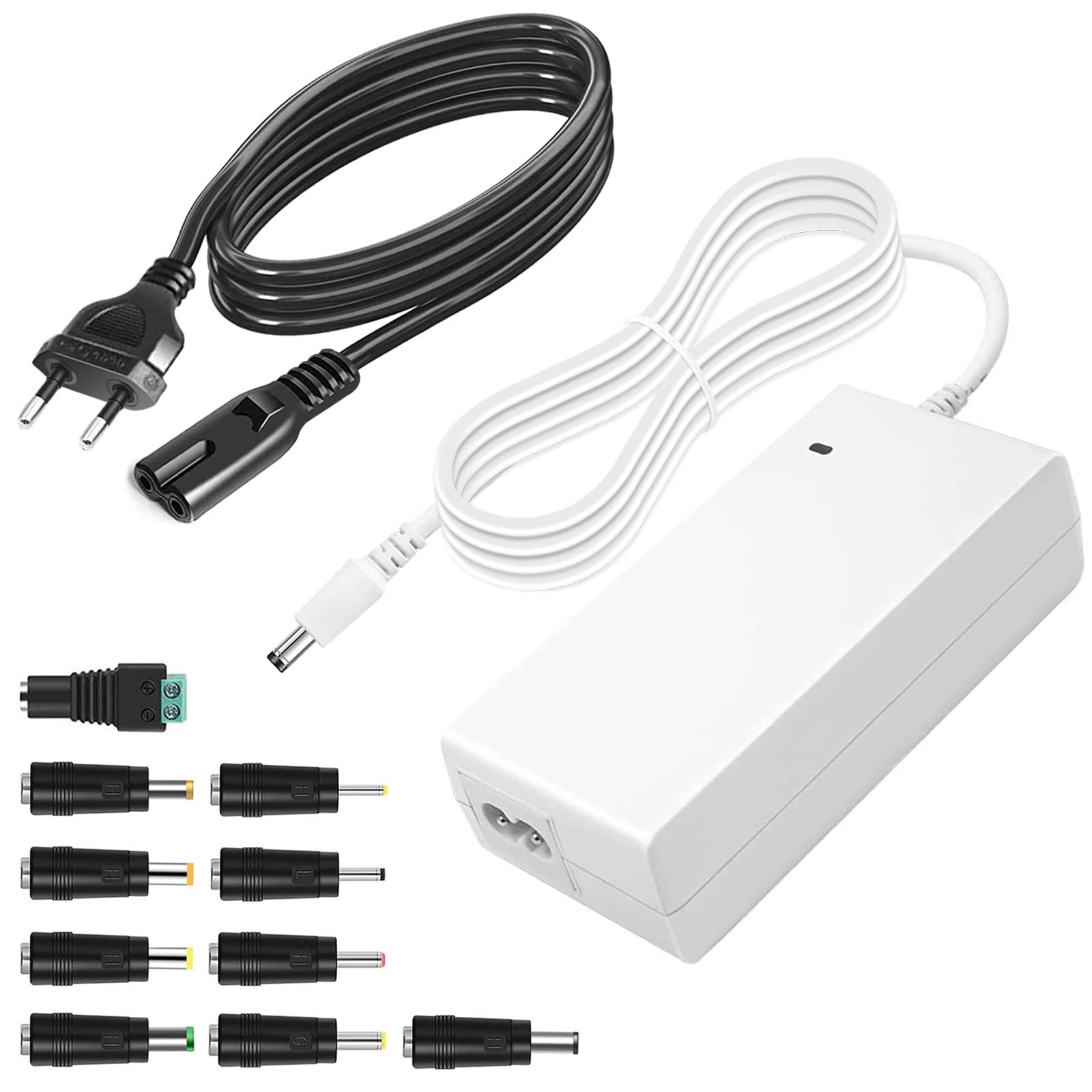 Alimentatore 12V 60W 5A Con Jack 2.1 - Trasformatore Per LED, Telecamere, Modem, Input 100-240V - Foto 4