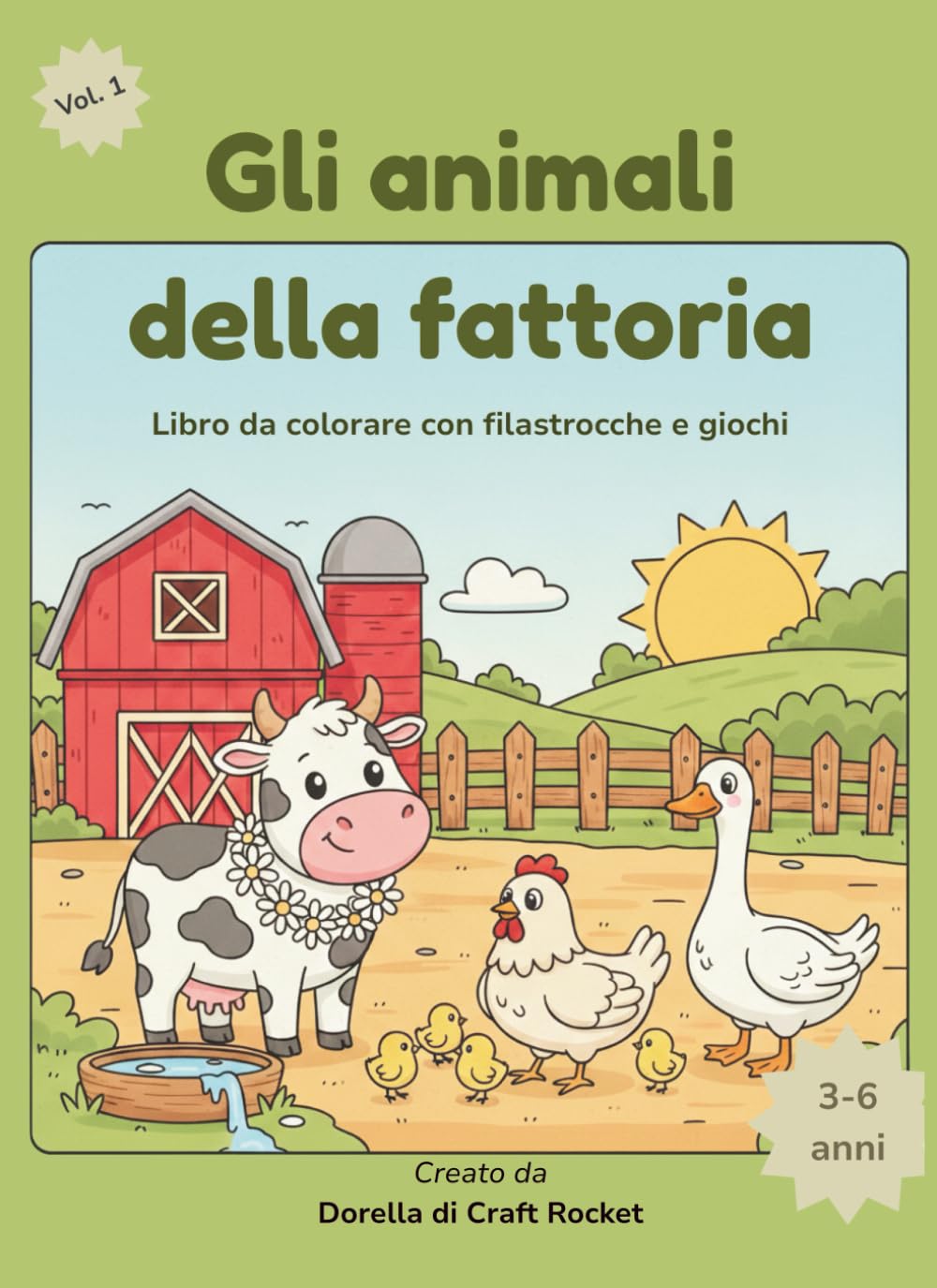 Gli animali della fattoria: Libro da colorare con filastrocche e giochi (Piccoli viaggi nella natura)