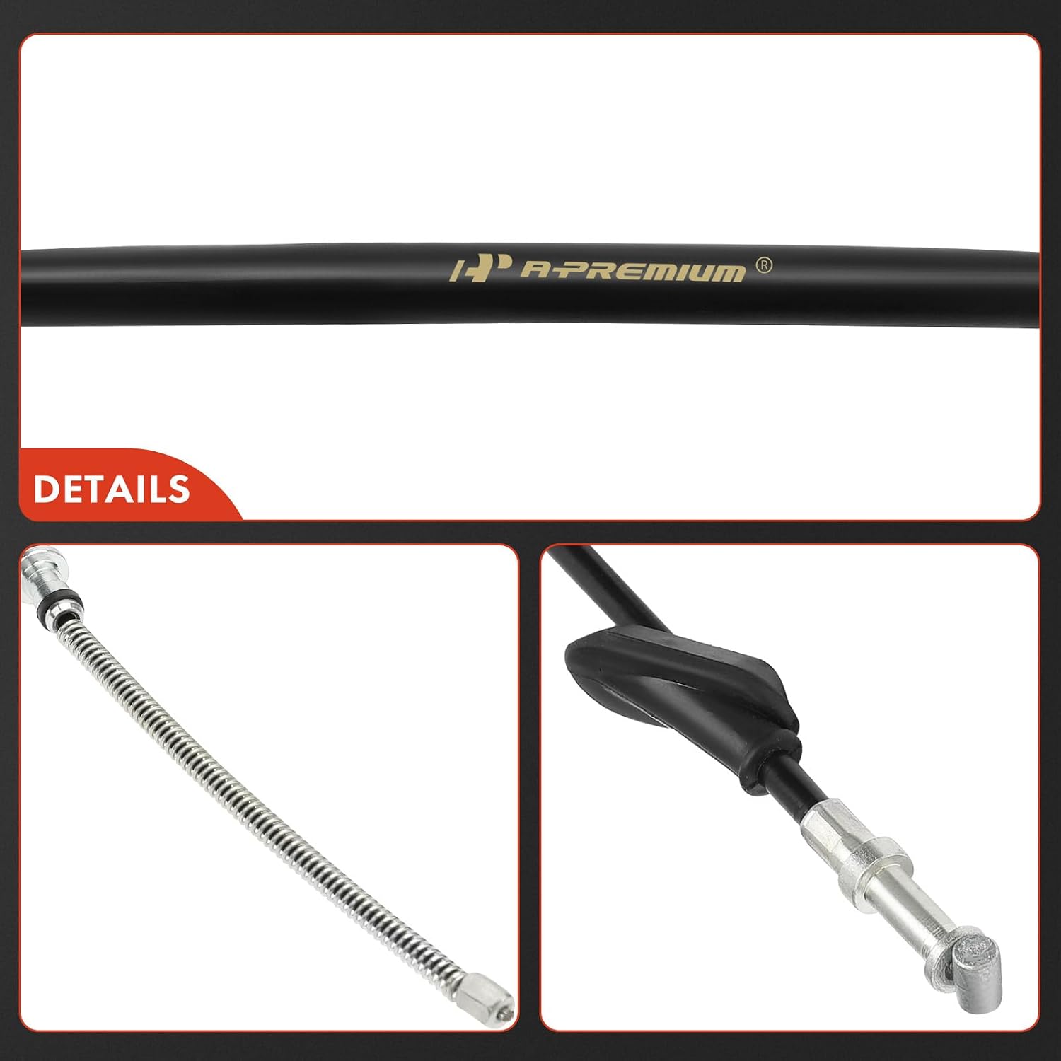 A-Premium Rear Driver Parking Brake Cable Assembly | Compatible with Subaru Models - Impreza 2005 2006 2007