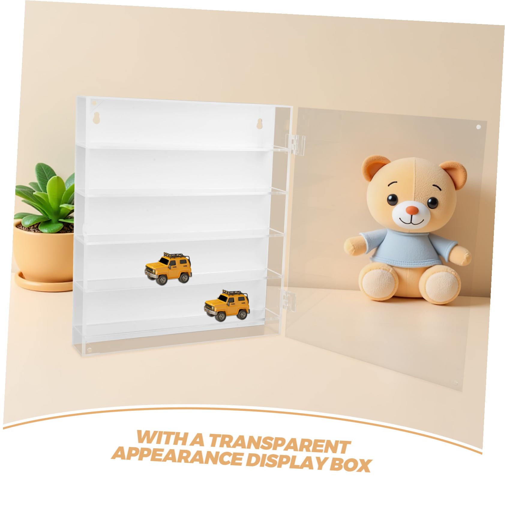Transparente Acryl Vitrine 5-stöckig mit Fächern für Figuren