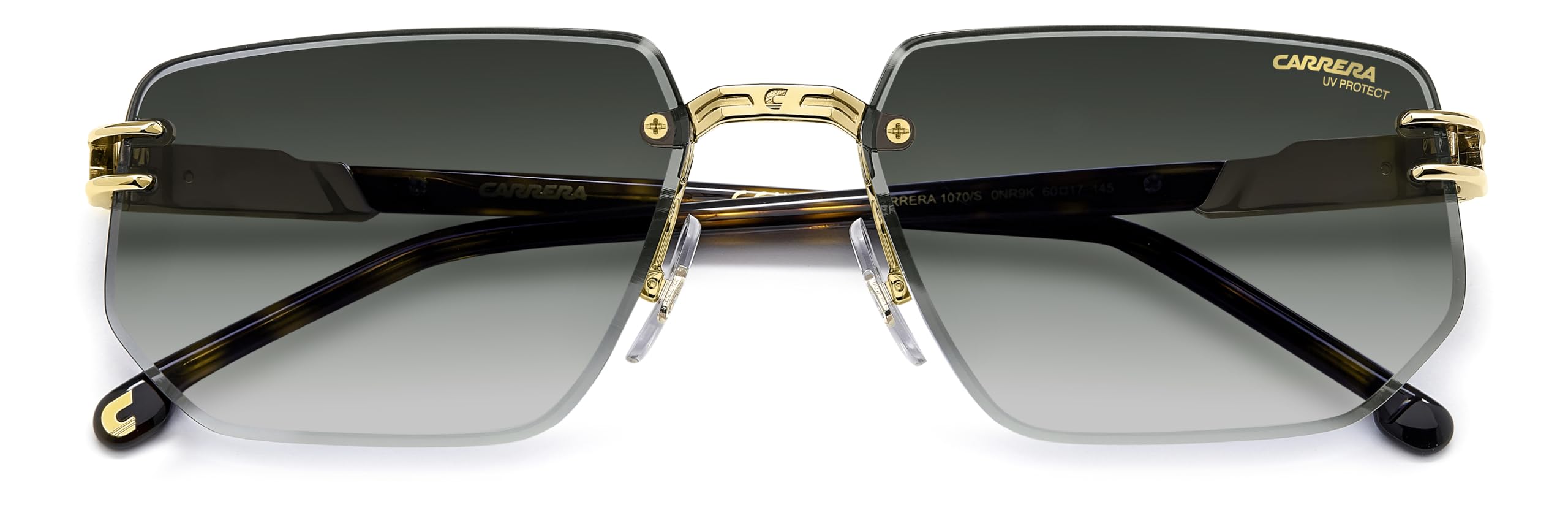 Carrera 1070/S BROWN HAVANA ON GOLD/GREEN SHADED 60/17/145 Herrenbrillen Sonnenbrillen
