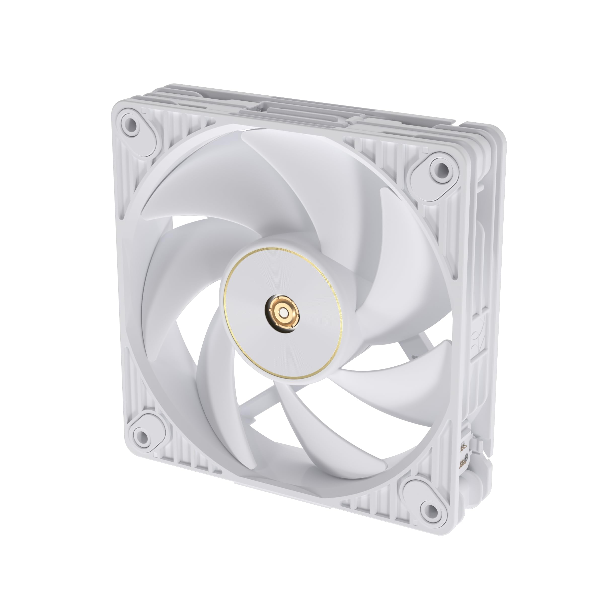 ASUS ProArt PF120 White Edition - Confezione da 3 ventole PWM da 120 mm, 3000 giri/min, flusso d'aria elevato/pressione statica, catena a margherita, controller