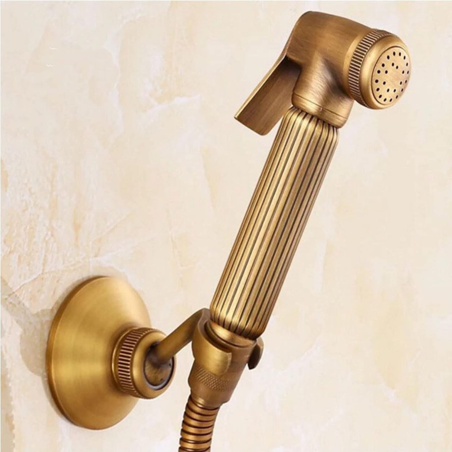 Handheld Bidet Sprayer for Toilet, Brass Bathroom Concealed Bidet Sprayer, Antique Bronze Bidet Toilet Seat Spray Bathroom Shower Set, Toilet Sprayer for Bathroom