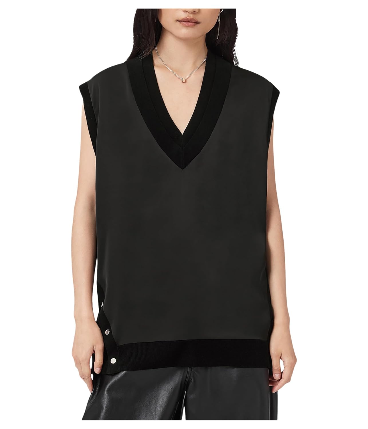 AllSaints Womens Bern Stud Tank
