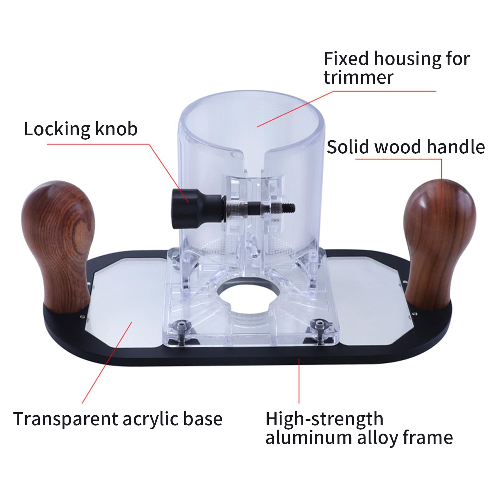 Base Para Desmoladora Cepilladora, Base De Buceo Compacta Transparente Para Enrutar - Bricolaje Hogar y Taller para Usuarios Domésticos y Apasionados