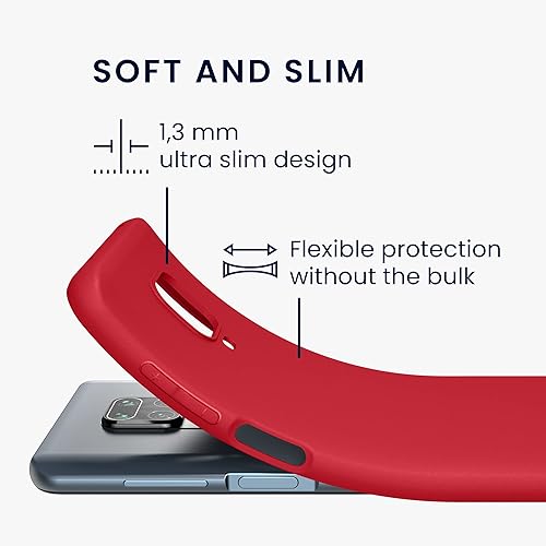 Vista 232 de kwmobile Funda compatible con Xiaomi Redmi Note 11 / Note 11S - Funda protectora de silicona TPU suave y delgada - Azul Báltico Azul (Baltic Blue)