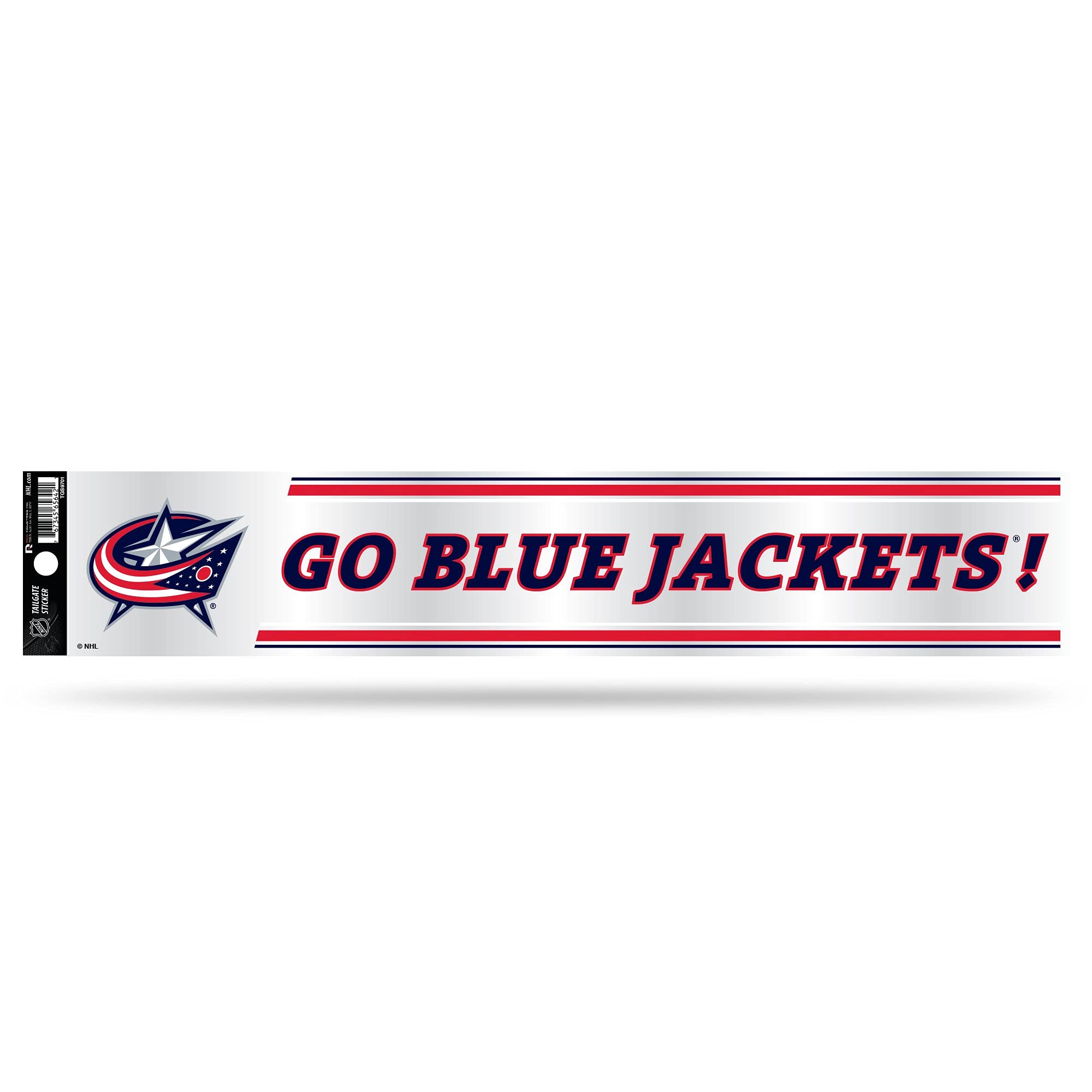 Rico IndustriesNHL Columbus Blue Jackets Tailgate Sticker, 3 x 17-inches