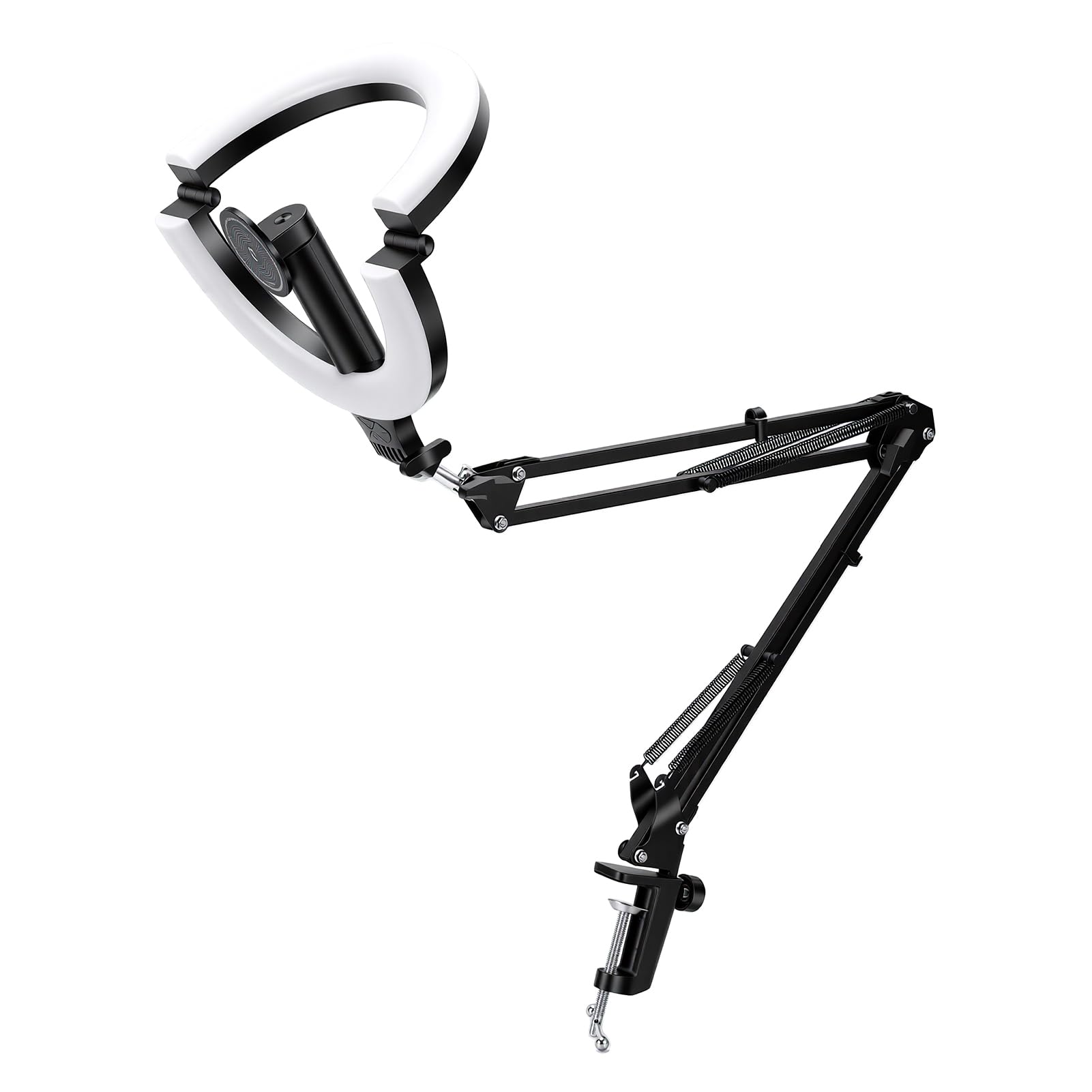 Karlak Anneaux Lumineux LED Pliables de 10 Pouces, avec Support de Téléphone Magnétique pour Le Maquillage et Le Streaming, Solution D'éclairage Portable 3000K-6500K
