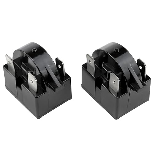 Arrancadores de compresor enfriador de 3 pines Relés de arranque de refrigerador de 4.7 ohmios-2PCS