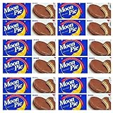 Mini Moon Pies Bulk 72 Individually Wrapped Moon Pie 12 Boxes 6 Each Box (Chocolate)