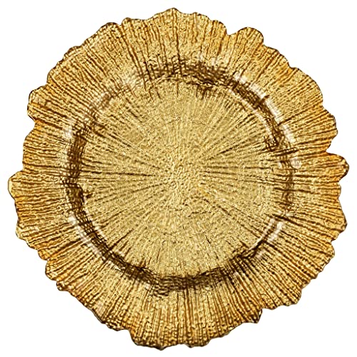 Plato de carga de vidrio CVL 13 in dorado miniatura 1