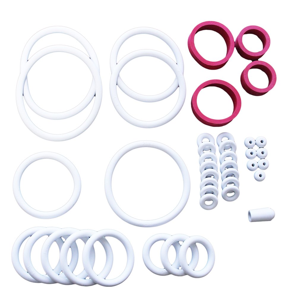 Game Room Guys White Rubber Ring Kit Compatible with Stern Iron Maiden Pinball Machine (1982)