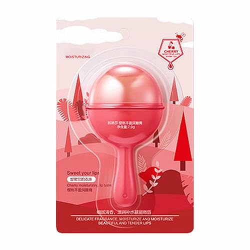 Bálsamo labial transparente con forma de labio, diseñado para personas perezosas, sabor a fruta, hidrata, bálsamo para el cuidado de los labios para