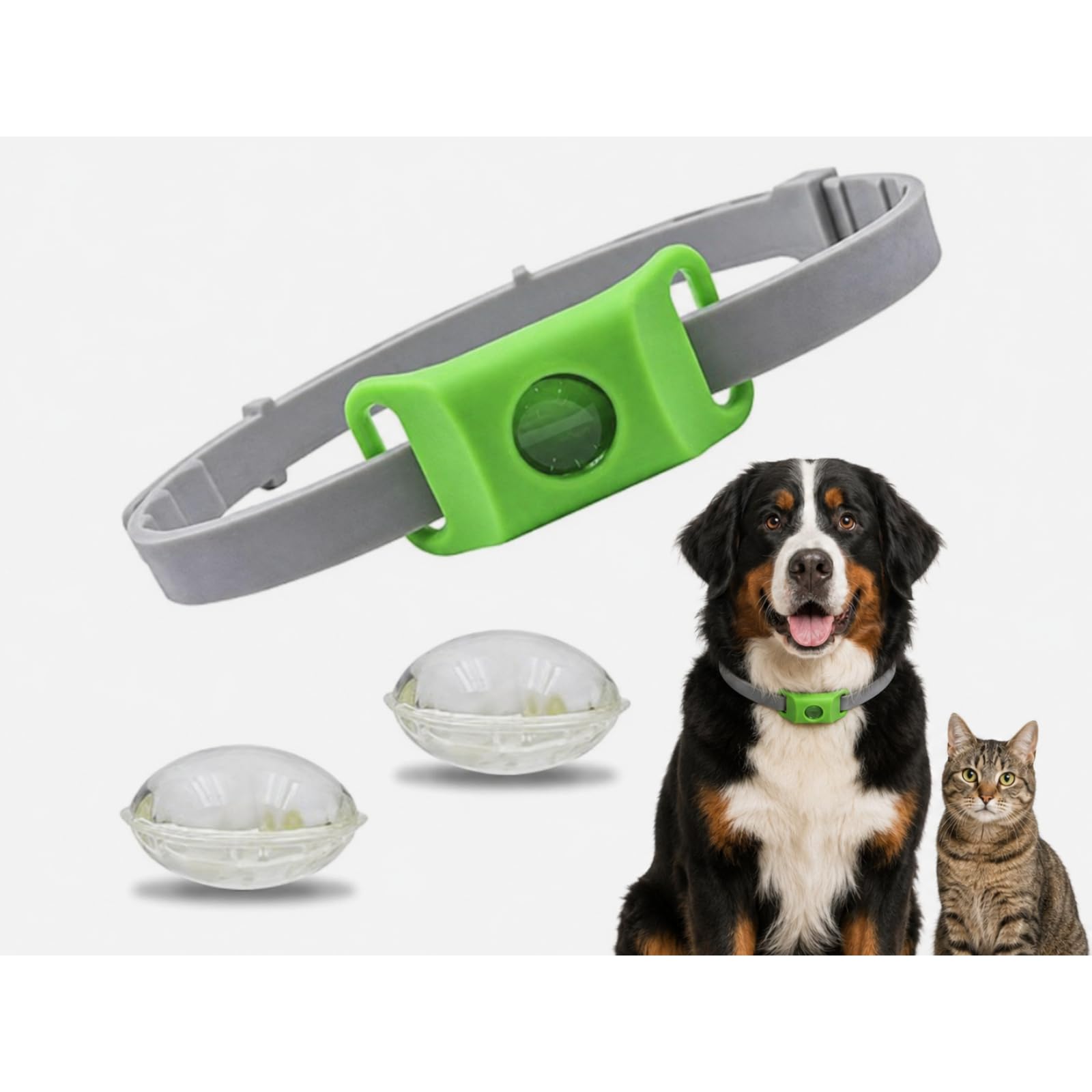 Hundehalsbandtags Für Kleine, Mittelgroße Und Große Hunde Zeckenschutz Hund Halsband, Zeckenhalsband Für Hunde Ohne Chemie, Pflanzlicher Abwehr Anhänger Gegen Flöhe Und Zecken Für Spaziergang (1PCS)