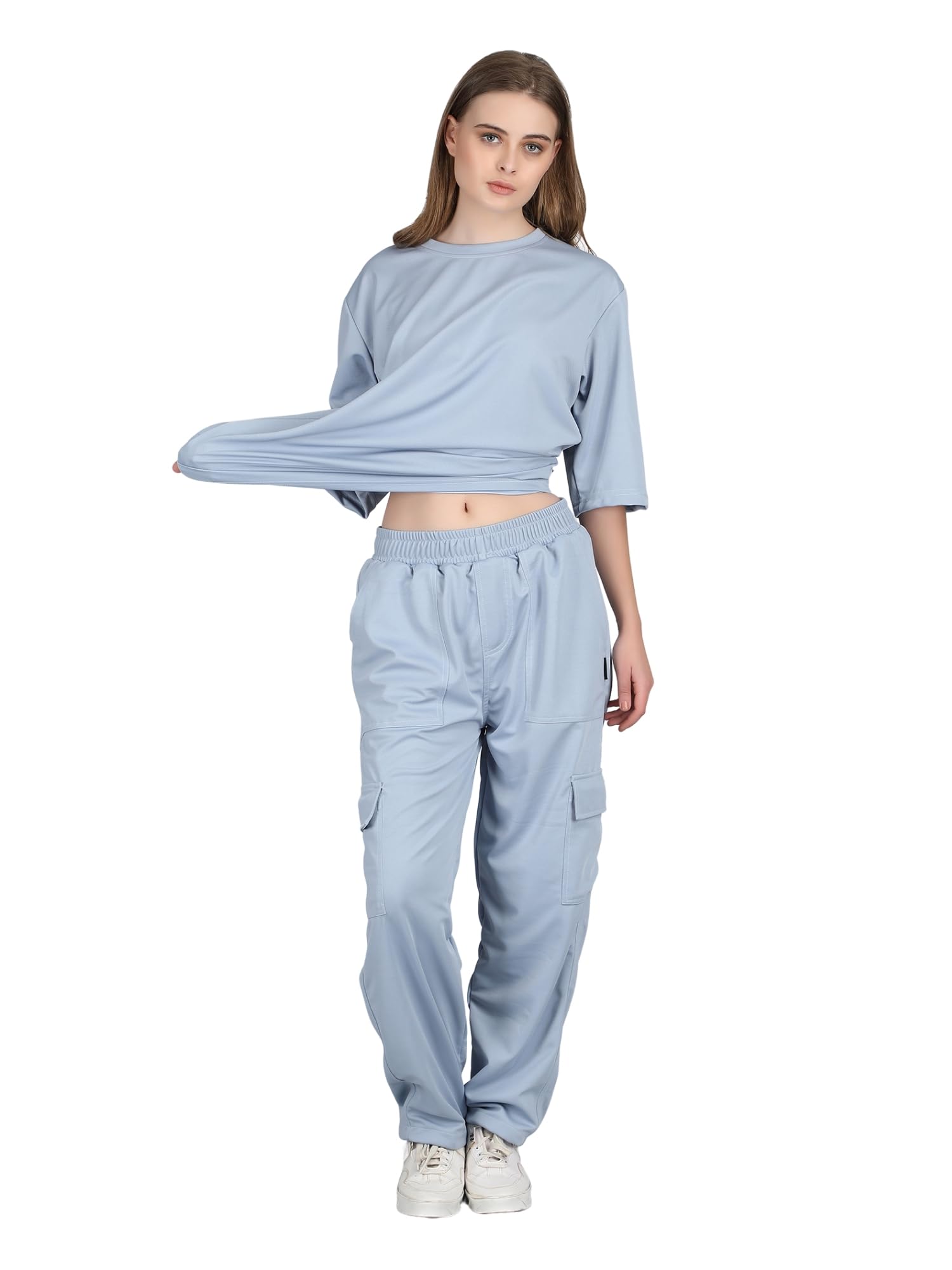 Oversized Joggers set for women, Co ord sets for woman, Old money outfits for women, Airport Look Outfit, Korean dress, Perfect For Travel & Casual Wear, y2k aesthetic clothes-image-8