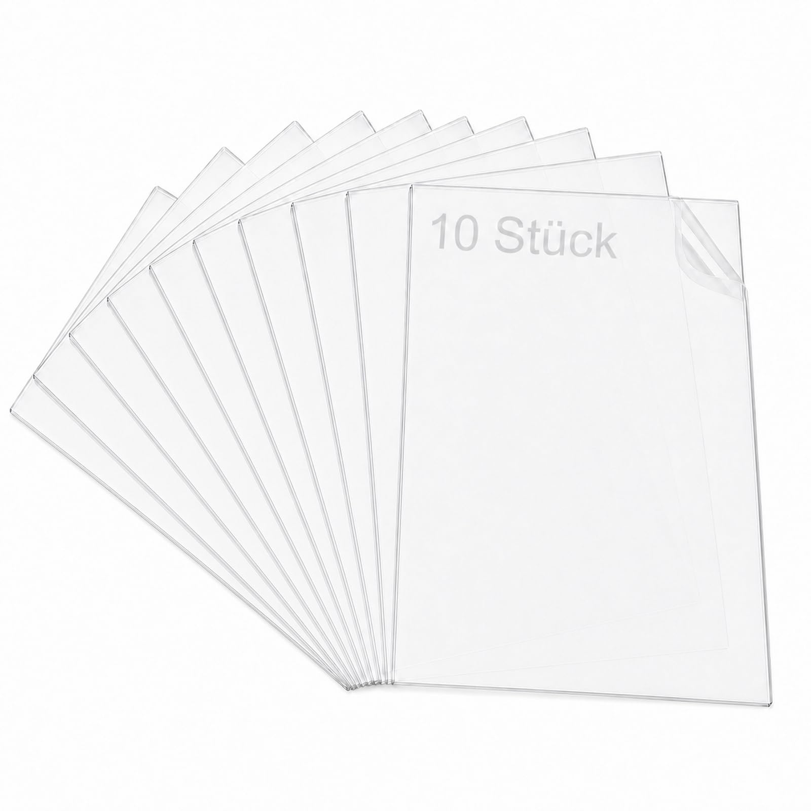 YOUNTHYE 10 Pièces Plexiglass Plaque Transparent A4, 210x297x3MM Plaque Plexiglas Transparent, Feuille Acrylique avec Film de Protection pour Signage, Gravure Laser, Cadre Photo