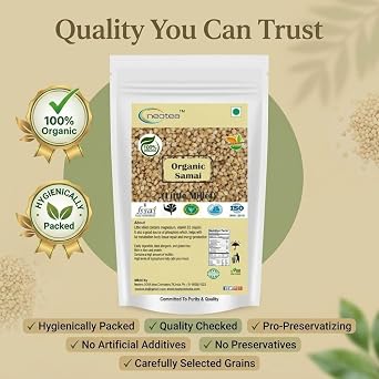 Neotea Organic Samai Rice 500g | 17.63 OZ | Little Millet | Kutki | Samalu | Kurikku | Small Millet | Gluten-Free Whole Grain