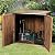 GRAFFY Garden Wooden Storage Shed, Compact Tool Cabinet with Doors and Handles, for Garden Yard Patio