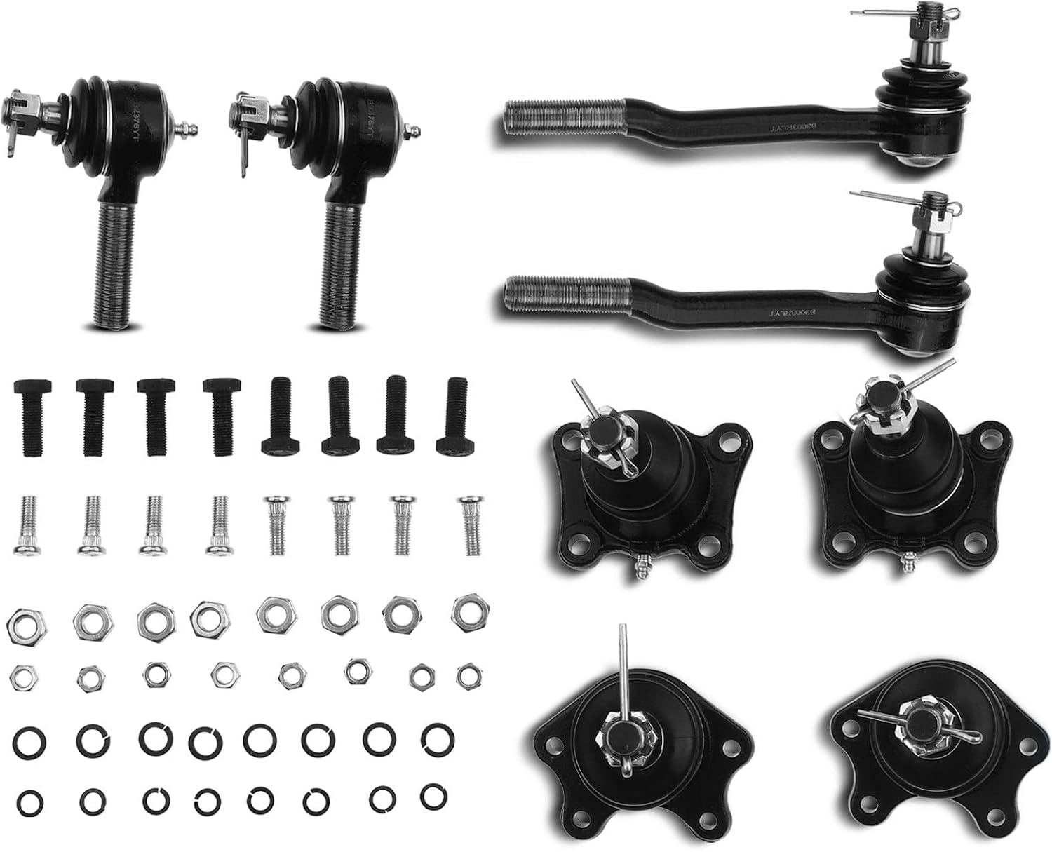 A-Premium 8Pcs Front Suspension Kit, Upper & Lower Ball Joint, Inner & Outer Tie Rod End, Compatible with Toyota 4Runner 1986-1989, Pickup 1986-1989, 4WD Only