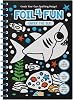 DINO MINI Foil4Fun - Foil Art for Kids - Craft Kits for Kids Ages 4-8 - Includes 16 Foil Art Pages and 16 Coloring Pages - Screen Free Birthday Gifts - Airplane and Travel Activities Under The Sea