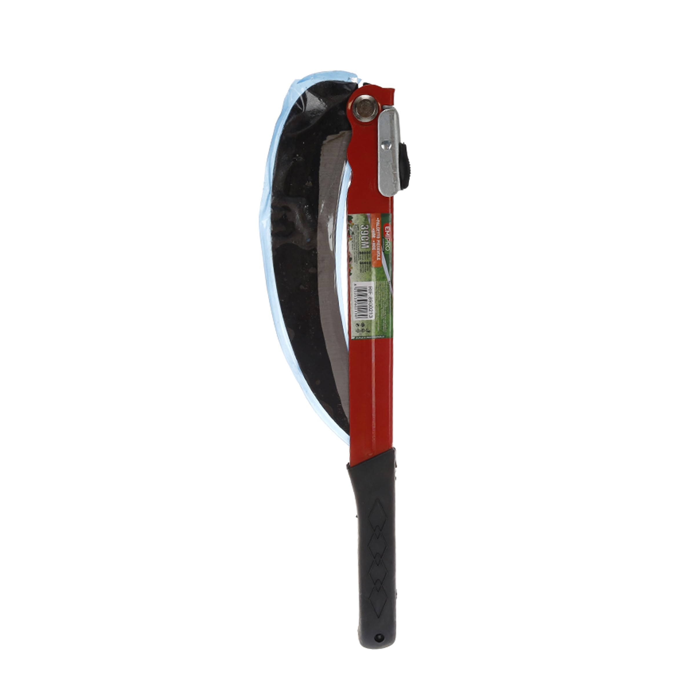 A2ZWORLD Składana kosa 39 cm, wielofunkcyjne ogrodnictwo sierp do chwastów, przenośna sierpa bezpieczeństwa do awaryjnych wędrówek, narzędzia kosy, ostrze 24 cm