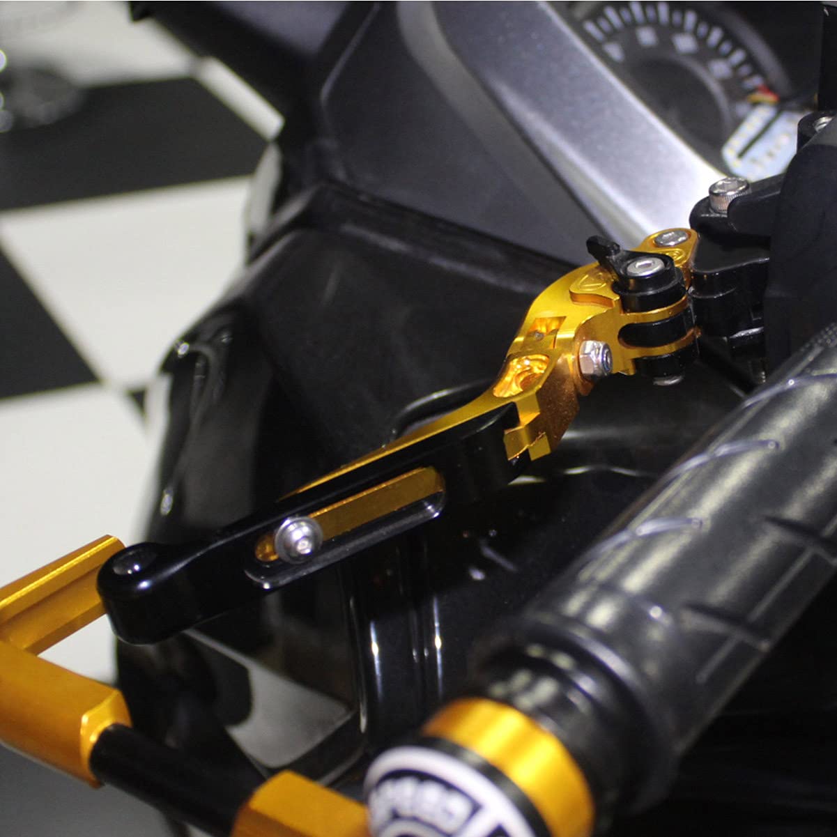 Motorrad Bremshebel Brems kupplungshebel für Yamaha YZF R1 R1M R1S R6 MT09 FZ1 FAZER (Blau,R1 2004-2008 R6 2005-2016)