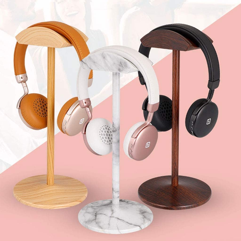 Kopfhörer Ständer Schreibtisch Zubehör Universal Kopfhörerständer Halter Gaming Headset Ständer Kopfhörer Display Rack Aufhänger Halterung Für Over Ear Headsets Gaming Headsets(Walnut Texture)