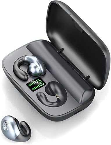 Auriculares inalámbricos con ganchos para los oídos, mini auriculares de conducción ósea, impermeables, Bluetooth, auriculares de ciclismo,