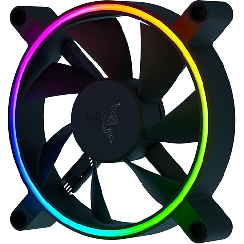 Razer Kunai Hydraulic 120MM aRGB PC Fan: Quiet, Powerful aRGB Fan - PWM Fan Controller Support & Connect Up to 8 Fans - Powered by Razer Chroma RGB - 1 Fan