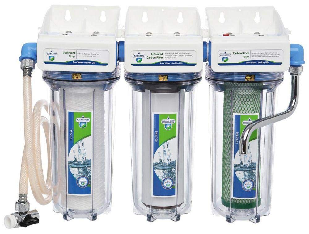 National -Triple Clear Water Purification Filter System With Accessories - Ntwps-10R-San-Wm-Ch