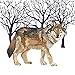 Paperproducts Design Paper Winter Solstice Wolf Luncheon Napkins (Set of 20)