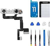 Vista 1 de para iPhone 11 Kit de reparación de repuesto de cámara frontal 12MP 6.1 ", iPhone11 OEM frente a la lente del módulo parte estructurada receptor