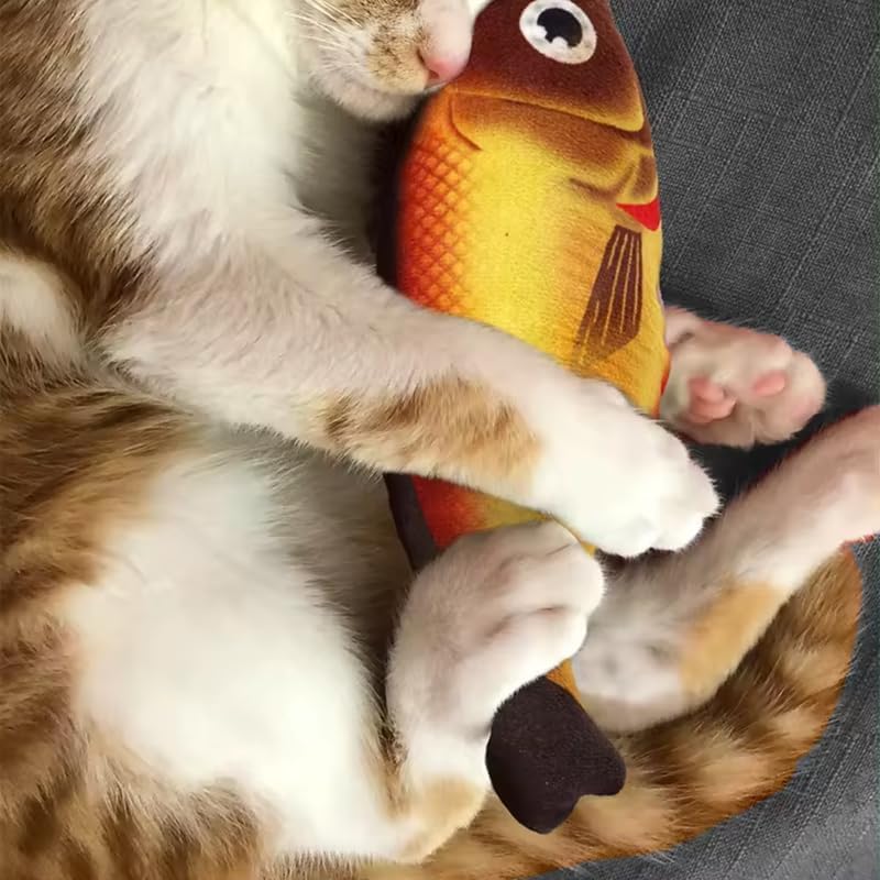 1 Pcs Pack Catnip Toy Interactive Plush for Indoor Cats Toys with Bell - Scratch Chewing Teeth Grinding Pillow Cleaning Kick Bite Resistant for Kitten Toy 4