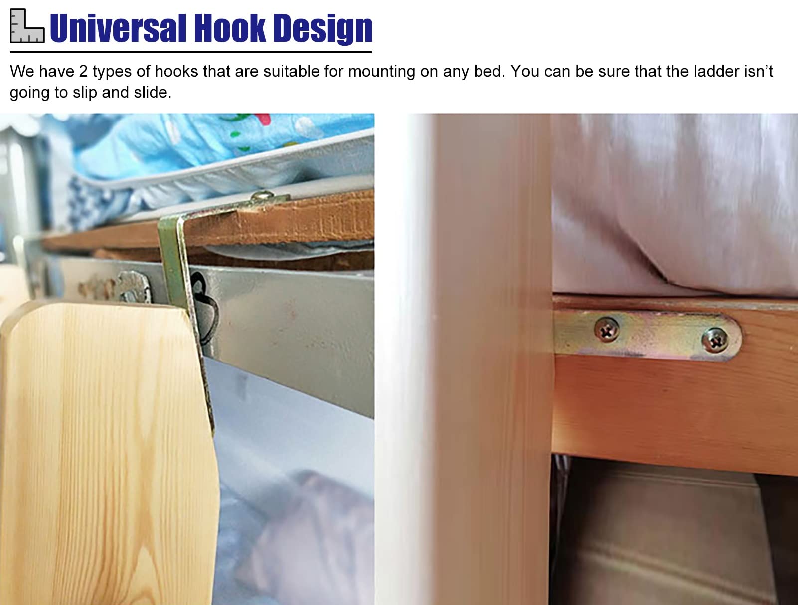 Escalera para litera de Madera con Base Antideslizante, Escalera de Repuesto Universal Resistente para Caravana, Barco, altillo, hogar, Dormitorio, 3 peldaños/4 peldaños/5 peldaños (Tamaño: