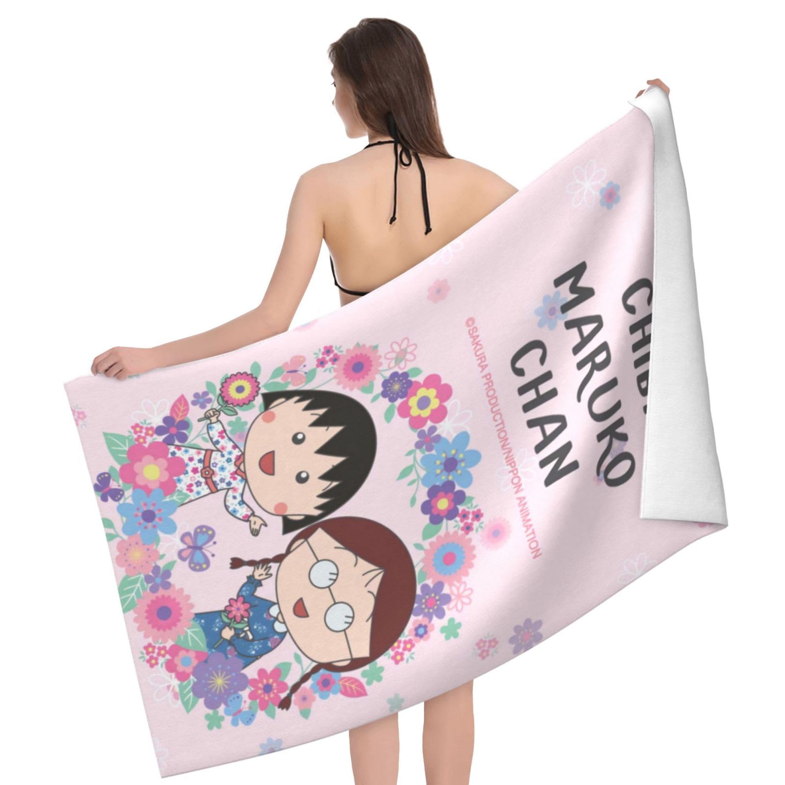 Amazon｜かわいい-ちびまる子ちゃんバスタオル吸水速乾抗菌防臭
