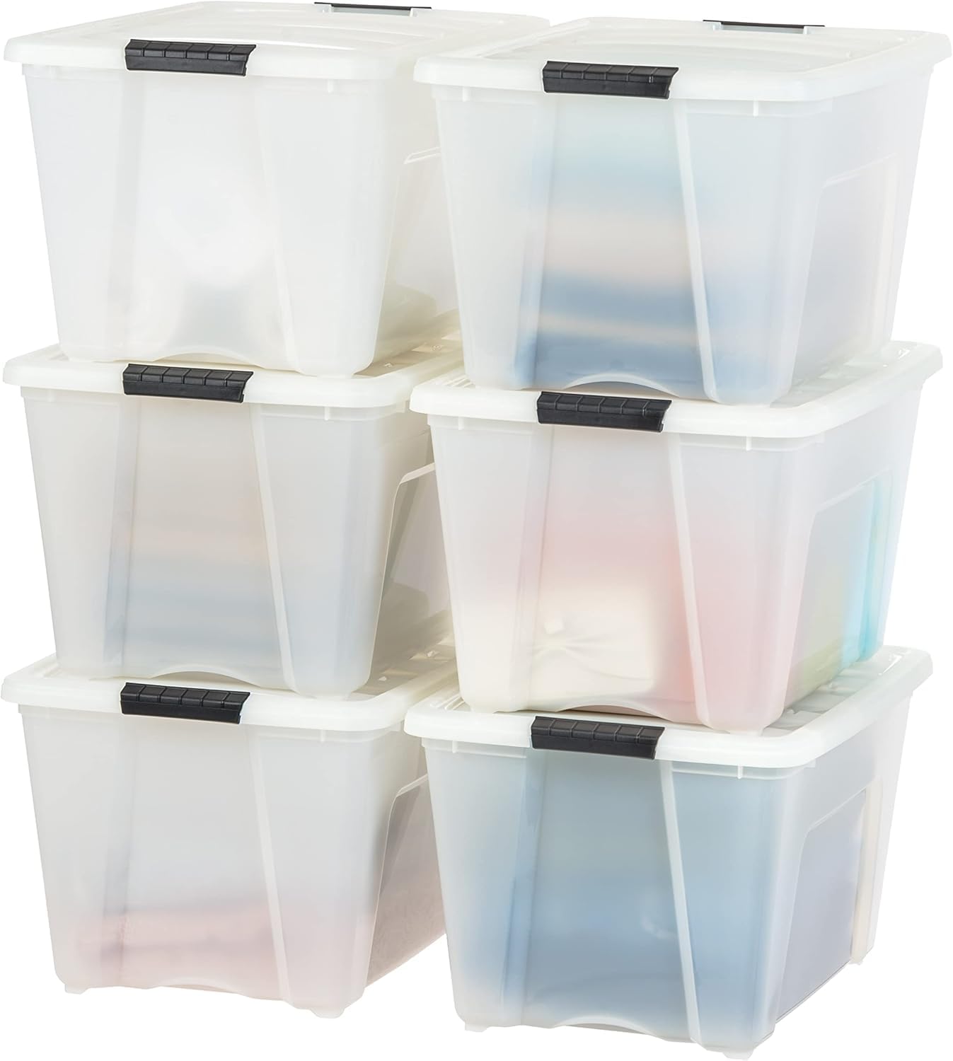 IRIS 53 Quart Stack and Pull Storage Containers