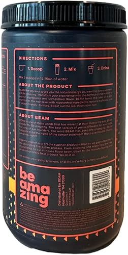 Miniatura 2 de BEAM be Amazing - Paquete de mezcla de polvo  Super verde con enzimas digestivas, limonada rosa  Pre-entrenamiento con cafeína totalmente natural,