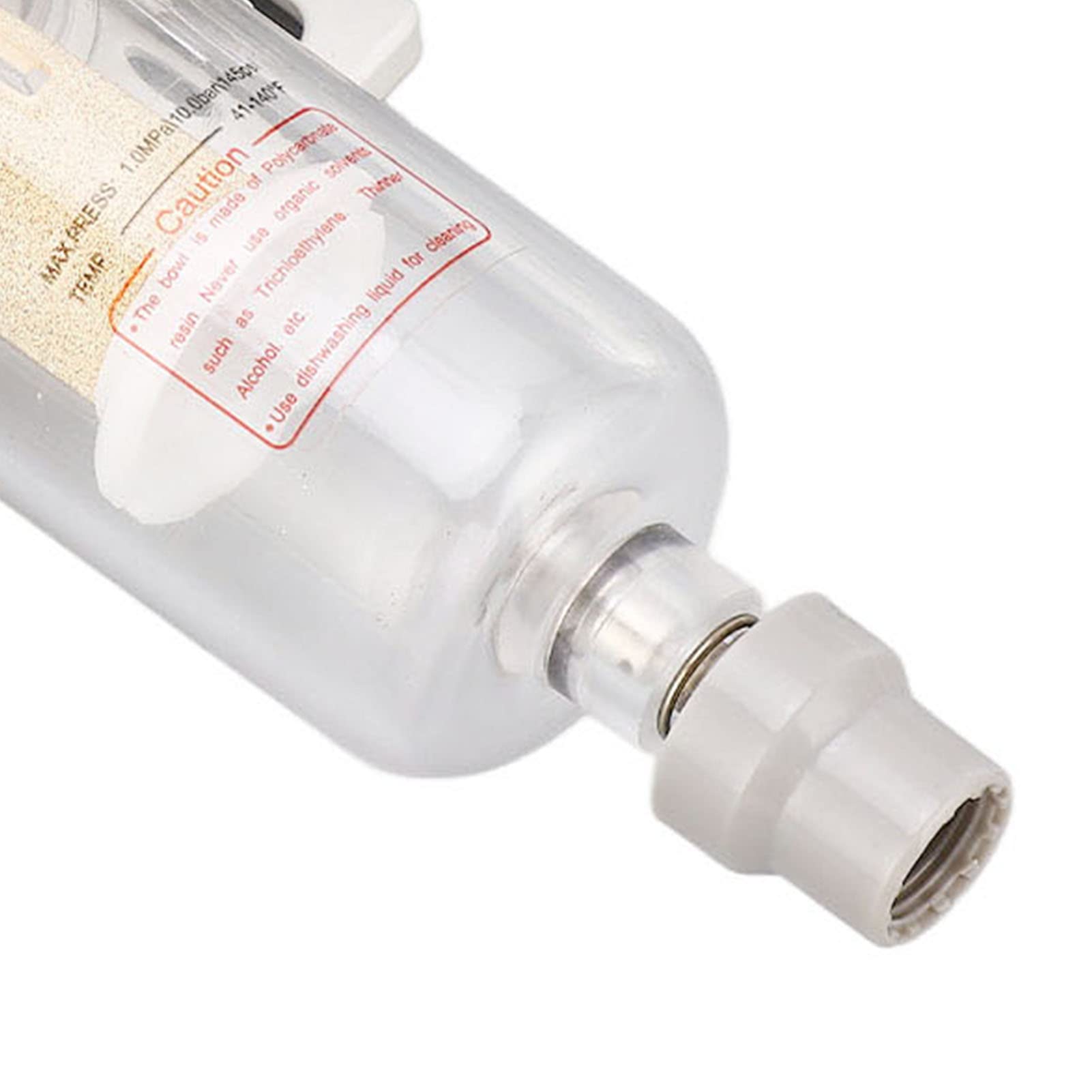 Combinazione di regolatore e lubrificatore per filtro dell’aria, regolatore di pressione dell’aria per attrezzi pneumatici con ingresso e uscita da G1/4", separatore di acqua e