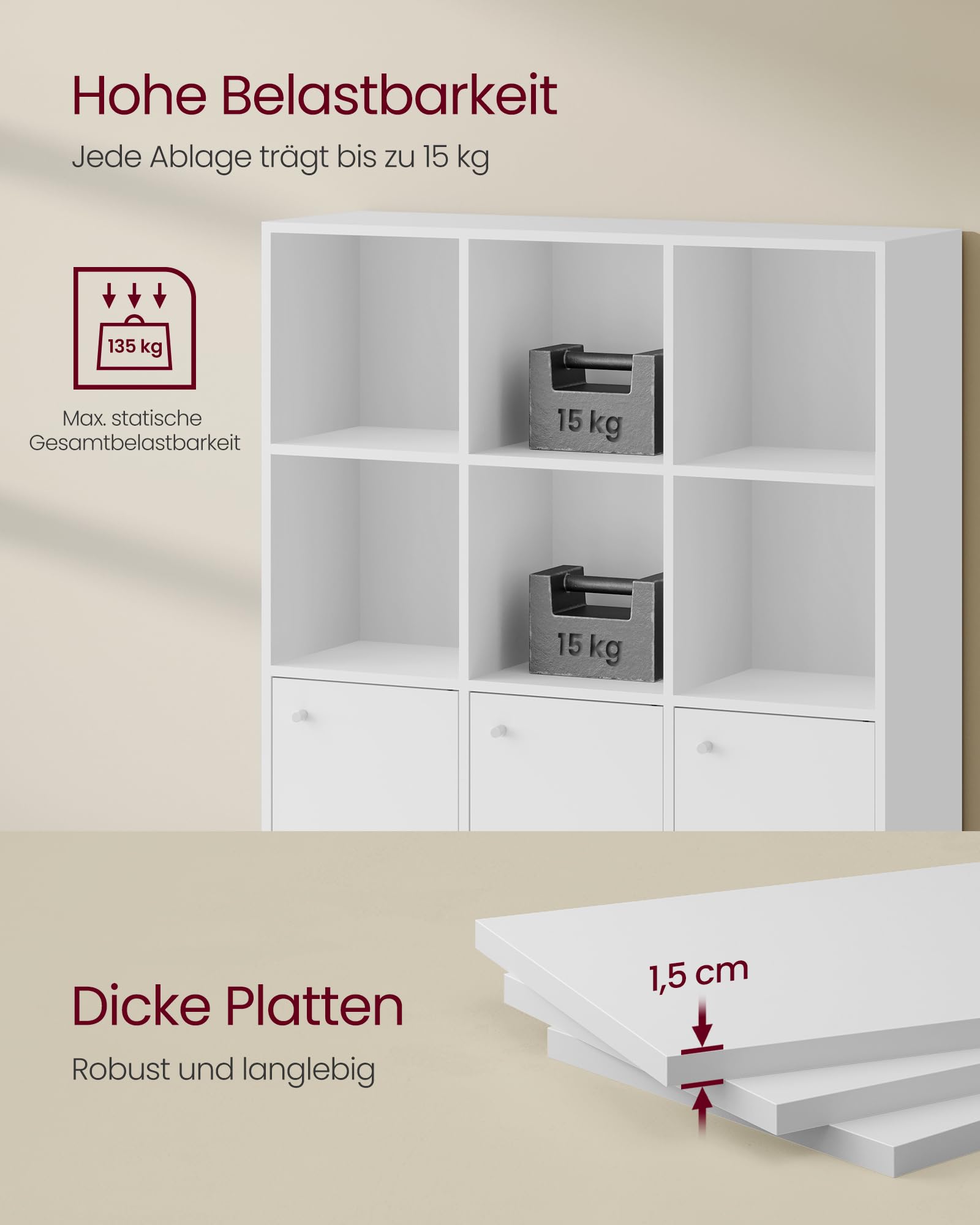 Vasagle Custos Kollektion - Bücherregal – Bild 8