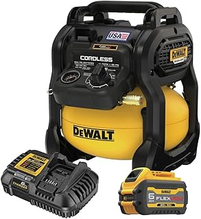 DEWALT 20V MAX* Portable Cordless Air Compressor Kit, 2.5...