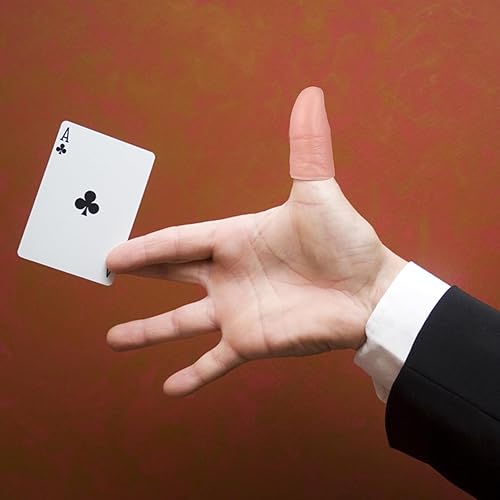 Miniatura 9 de Magician Tricks - 6 juegos de trucos de dedo, desapareciendo de seda falsa punta de pulgar truco realidad, punta de pulgar de mago con accesorios de