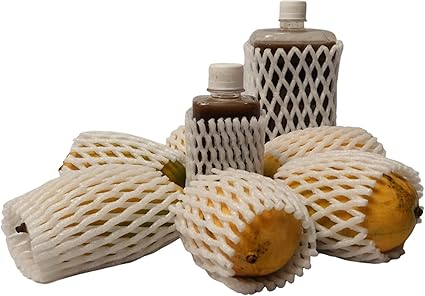 DANIR White Foam Fruit Net for Safety Packaging Net, Packing EPE Fruit Foam Net, Length Width 50mm (1 Meter)