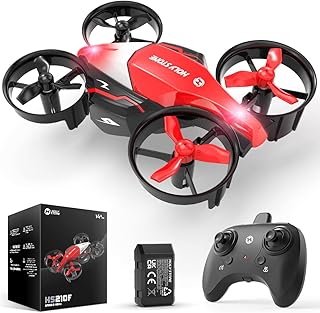 Holy Stone 2 In 1 Small Drone, Red Indoor Mini Drones for Kids RC Quadcopter with Race and Fly Mode, Modular Battery, Altitude Hold, 3D Flip, Headless Mode, Easy to Use, Boy Toys Gifts for Girls