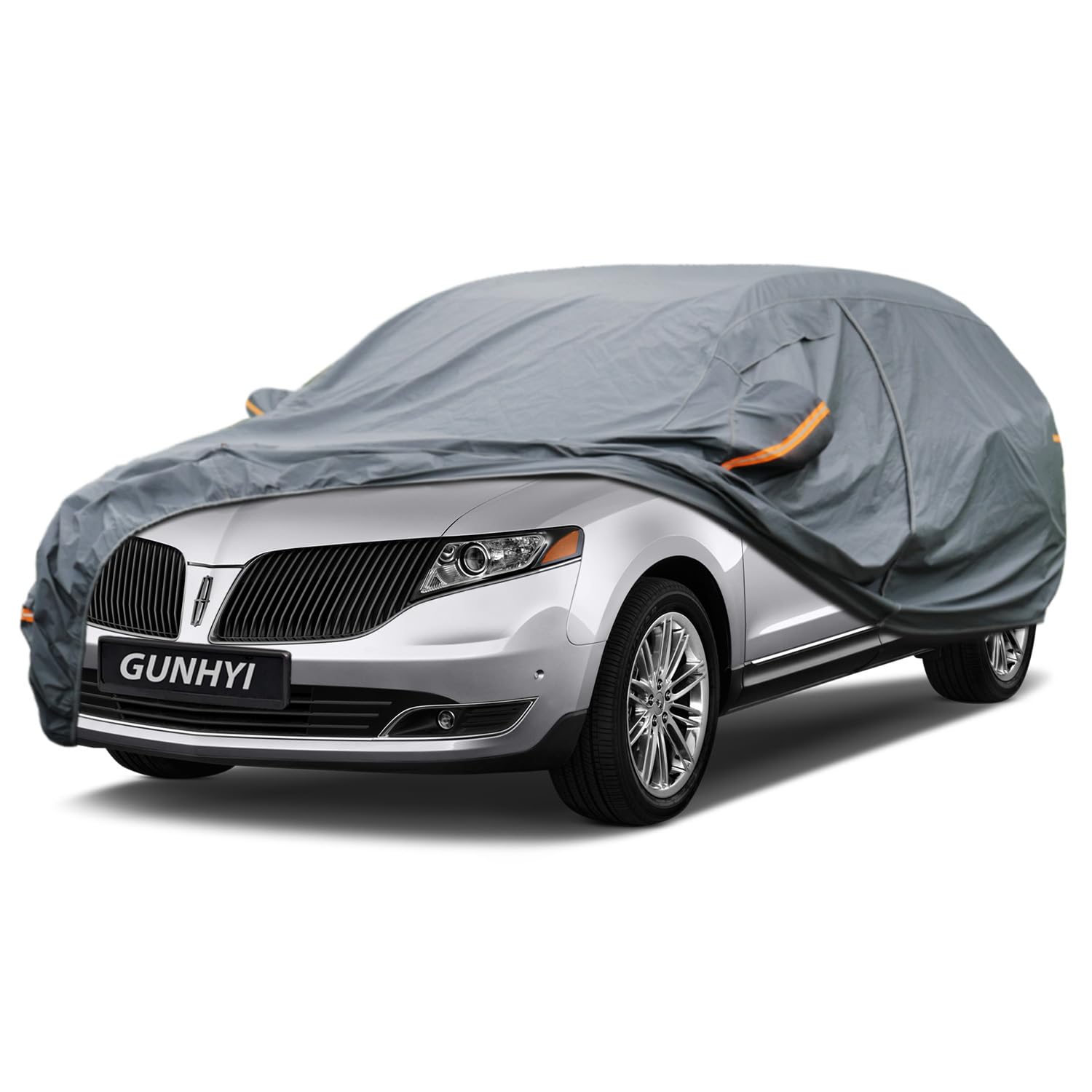 GUNHYI Premium Car Cover Custom Fit Lincoln MKT, 16 Layers Heavy Duty Car Cover Waterproof All Weather with Zipper Door for Sun Rain Snow Dust Uv Protection