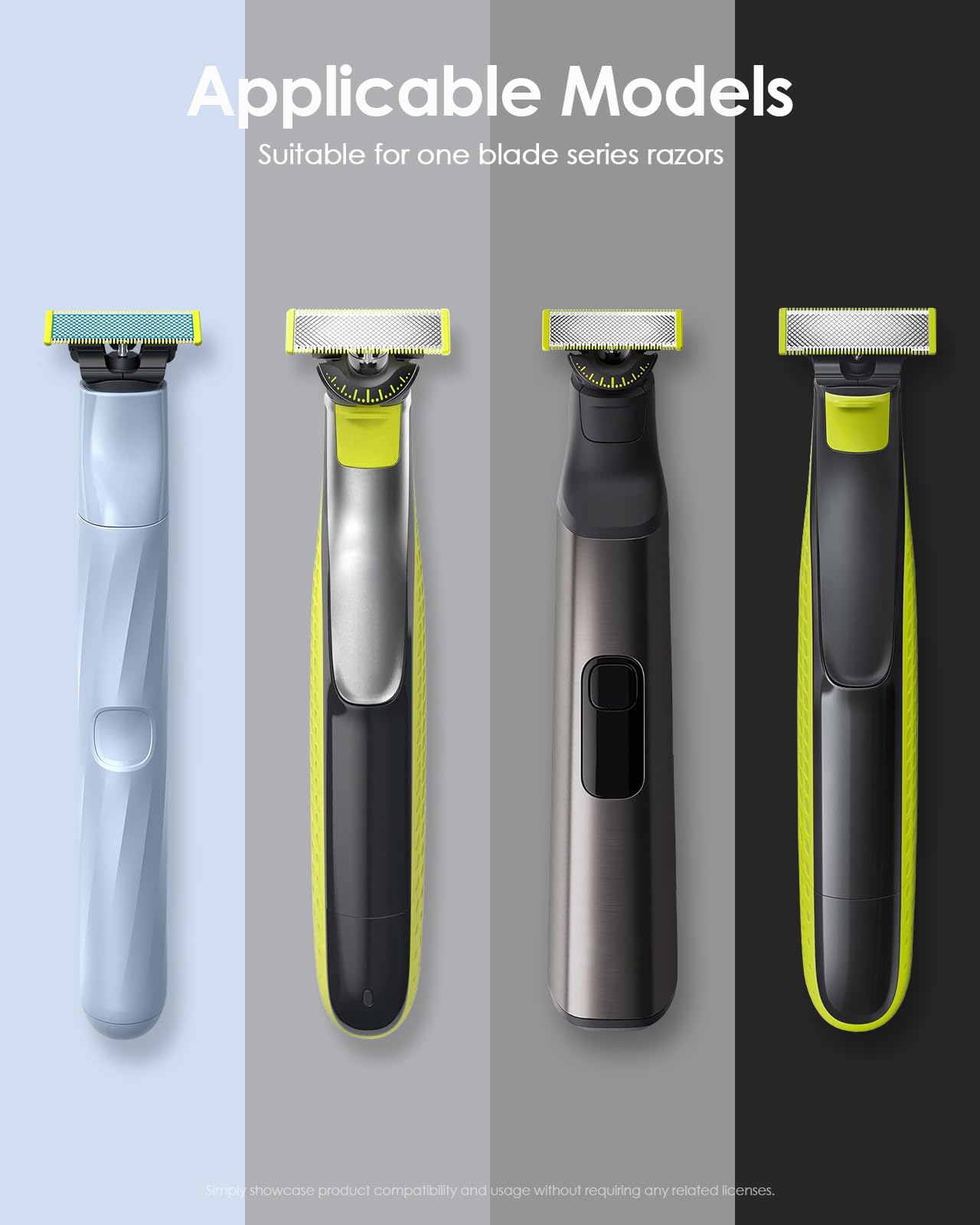 Yinke Torba na golarkę elektryczną O Blade QP2734 QP2724 QP2824 QP6551 QP4631 O Blade Pro 360, torba podróżna do Braun Series 3/5/7/9, twarda obudowa podróżna torba transportowa, zielony, 21 x 7,5 x 6