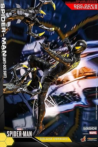 Miniatura 1 de Hot Toys Marvel Spider-Man Game Spider-Man (traje anti-OK) Deluxe 1/6 escala 12 pulgadas figura de acción
