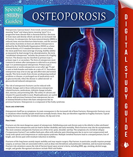 Osteoporosis: Speedy Study Guides