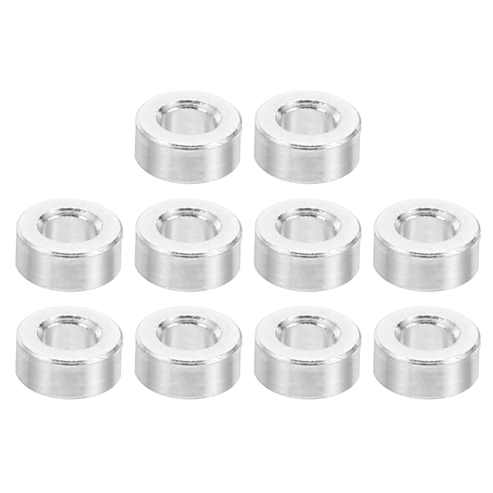 TA-VIGOR Aluminum Spacer 10Pcs M2 2.1mm ID x 4mm OD x 2mm Length