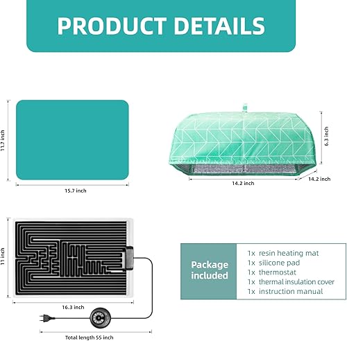 Miniatura 4 de ISTOYO Alfombrilla de calefacción de resina, almohadilla de calefacción de moldes de resina, máquina de curado de resina, secadora de resina epoxi